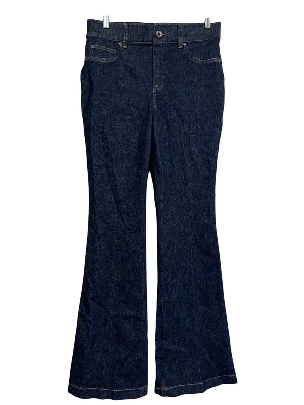 NEW Spanx Denim Flare Pull On Jeans in Raw Indigo 31” Inseam Medium